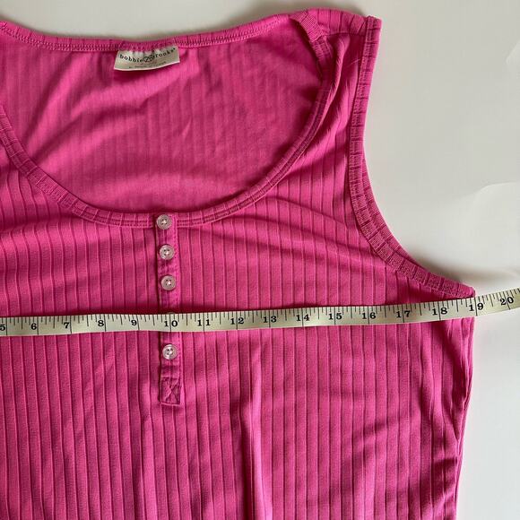 💥Bobbie Brooks Ladies Pink Blouse Tank Top Women’s size Large pretty barbiecore - Picture 6 of 7